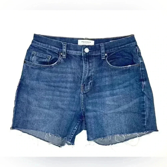 Pacsun Womens Vintage Icon Blue Denim Shorts Size- 27 - Picture 1 of 7